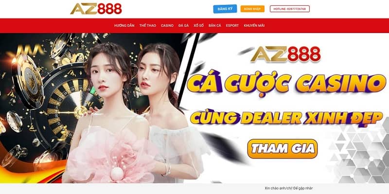 Hướng dẫn đăng ký tài khoản game Casino online Az888